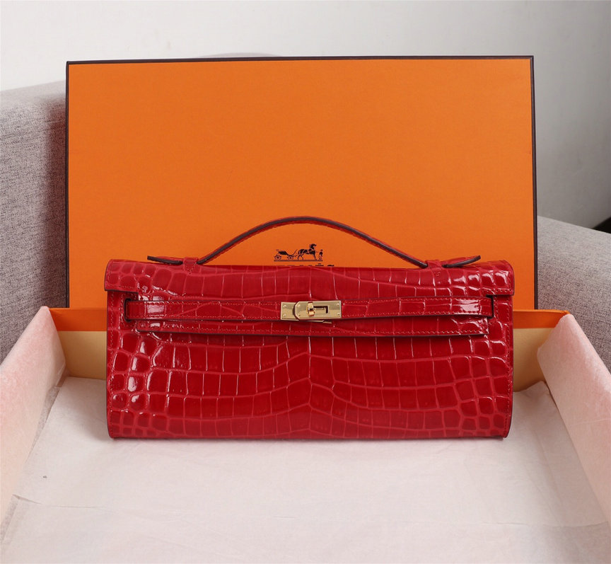 Wholesale Cheap Hermes Kelly Crocodile Clutch for sale