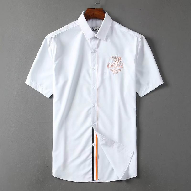 Wholesale Cheap H.ermes Short Sleeve Shirts for Sale
