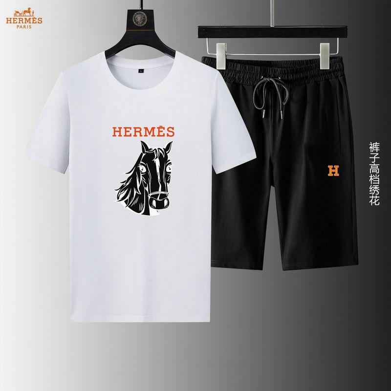 Wholesale Cheap H.ermes Short Sleeve Tracksuits for Sale