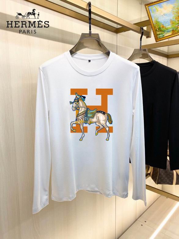 Wholesale Cheap H.ermes Long Sleeve T Shirts for Sale