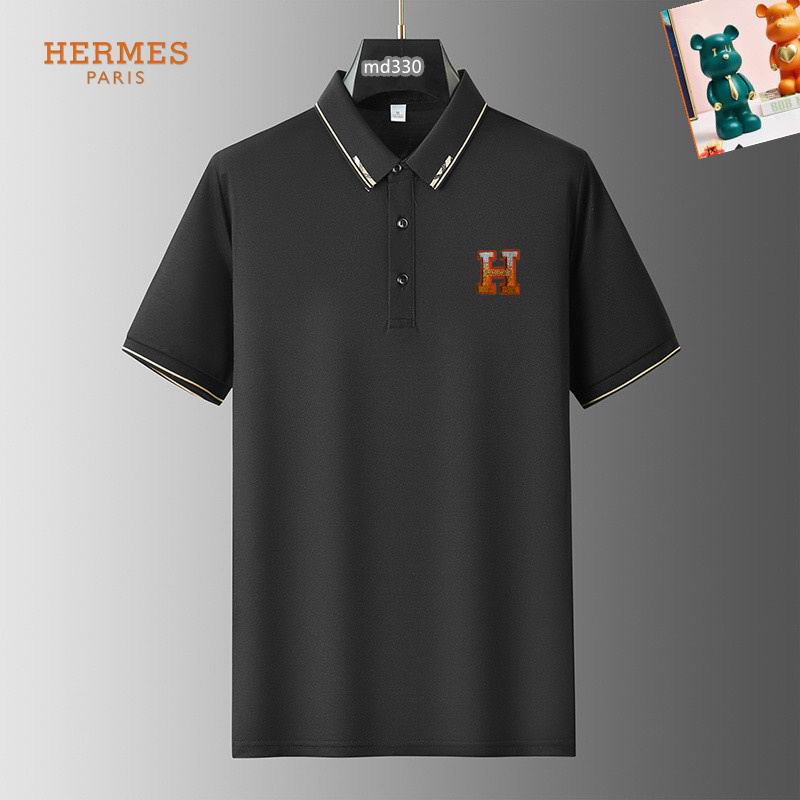 Wholesale High-quality Hermes Short Sleeve Lapel Replica Designer T Shirts for sale