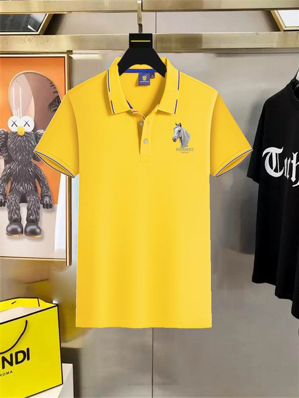 Wholesale High-quality Brands H.ermes Short Sleeve Lapel Replica Designer T-Shirts for sale
