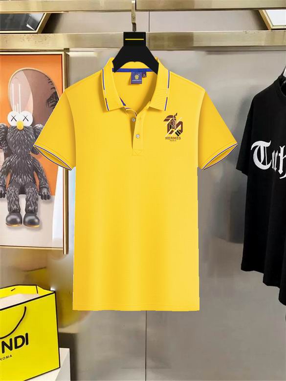 Wholesale High-quality Brands H.ermes Short Sleeve Lapel Replica Designer T-Shirts for sale