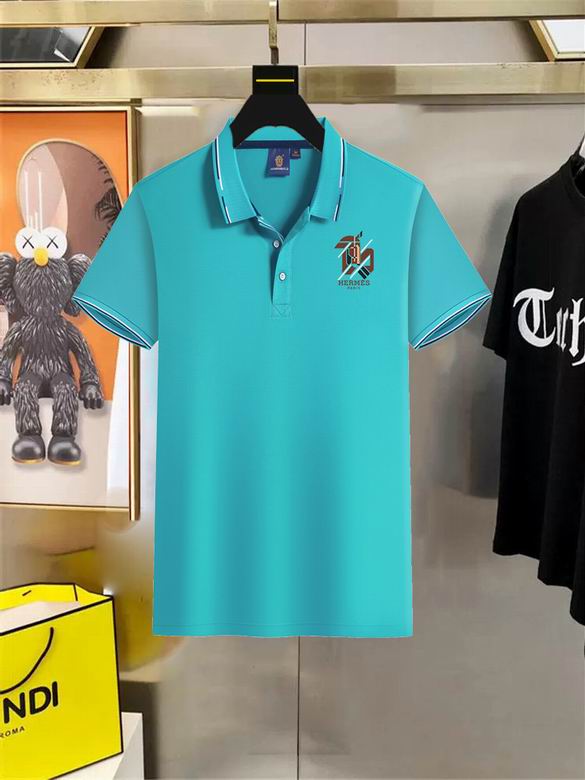 Wholesale High-quality Brands H.ermes Short Sleeve Lapel Replica Designer T-Shirts for sale