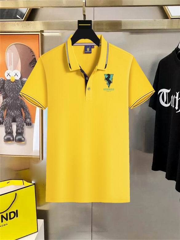 Wholesale High-quality Brands H.ermes Short Sleeve Lapel Replica Designer T-Shirts for sale