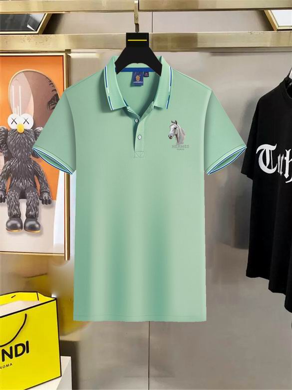Wholesale High-quality Brands H.ermes Short Sleeve Lapel Replica Designer T-Shirts for sale