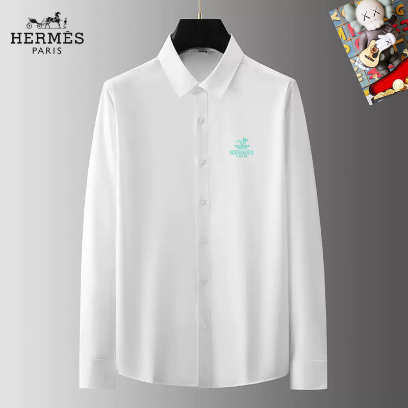 Wholesale Cheap H.ermes men Long Sleeve Designer Shirts for Sale