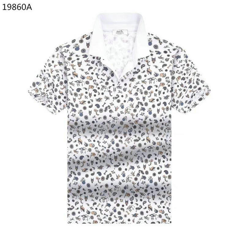 Wholesale Cheap H ermes Shorts Sleeve Lapel T Shirts for Sale
