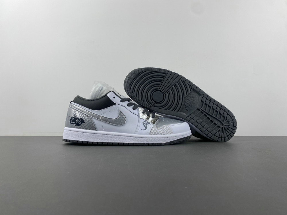 Jordan 1 Low Iron Grey Men's - 553558-152