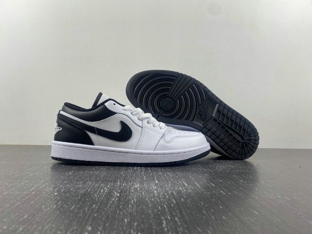 Jordan 1 Low White Black Men's Shoes 553558-132