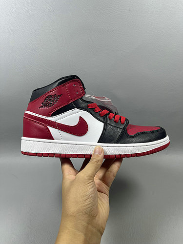 Jordan 1 Mid Alternate Bred Toe Shoes BQ6472-079