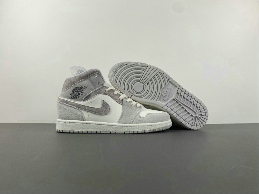 Jordan 1 Mid SE Neutral Grey Sail Men's Shoes FQ7720-002