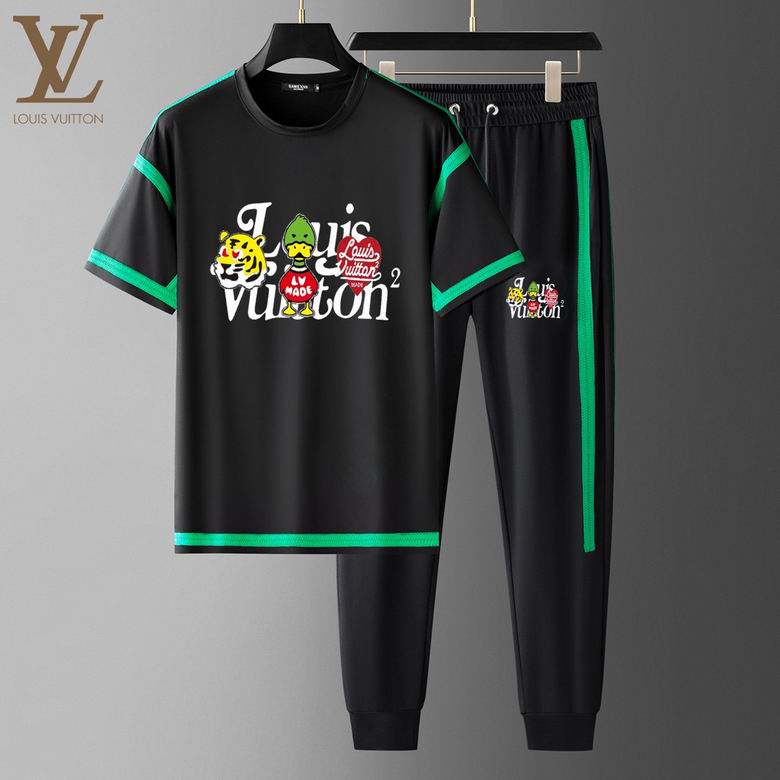 Wholesale Cheap Lv Short Sleeve Tracksuits for Sale