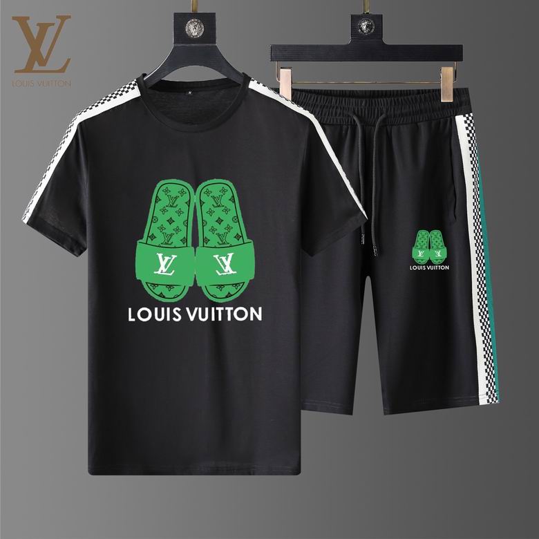 Wholesale Cheap Lv Short Sleeve Tracksuits for Sale