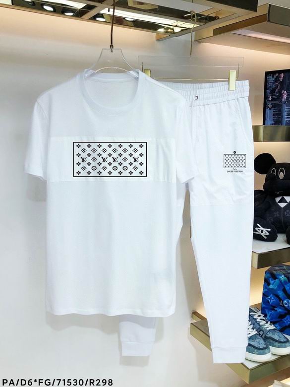 Wholesale Cheap Lv Short Sleeve Tracksuits for Sale
