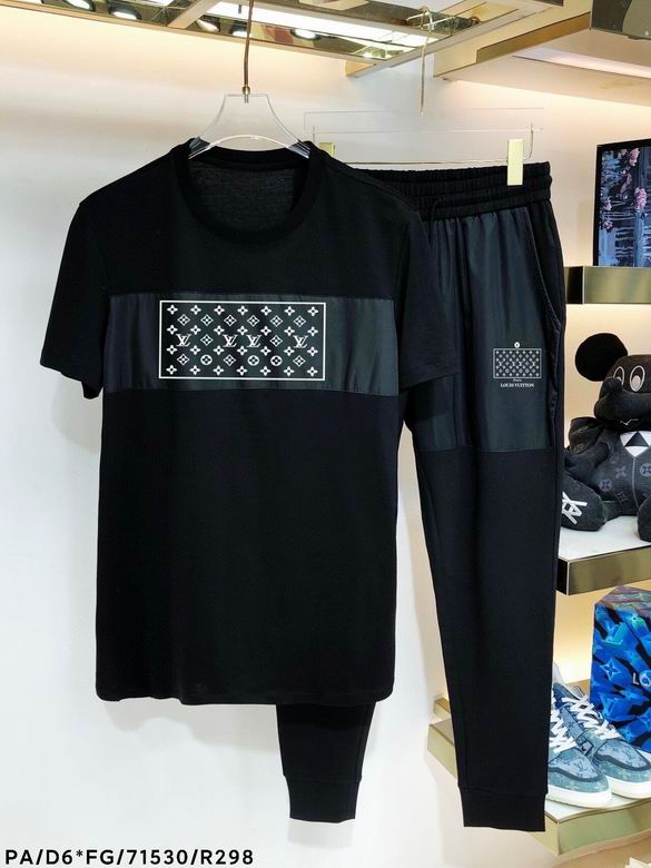 Wholesale Cheap Lv Short Sleeve Tracksuits for Sale