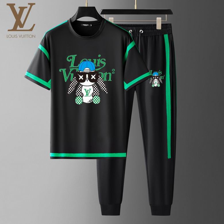 Wholesale Cheap Lv Short Sleeve Tracksuits for Sale