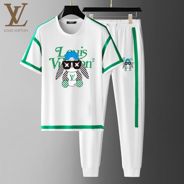 Wholesale Cheap Lv Short Sleeve Tracksuits for Sale