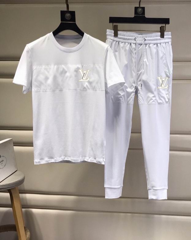 Wholesale Cheap Lv Short Sleeve Tracksuits for Sale