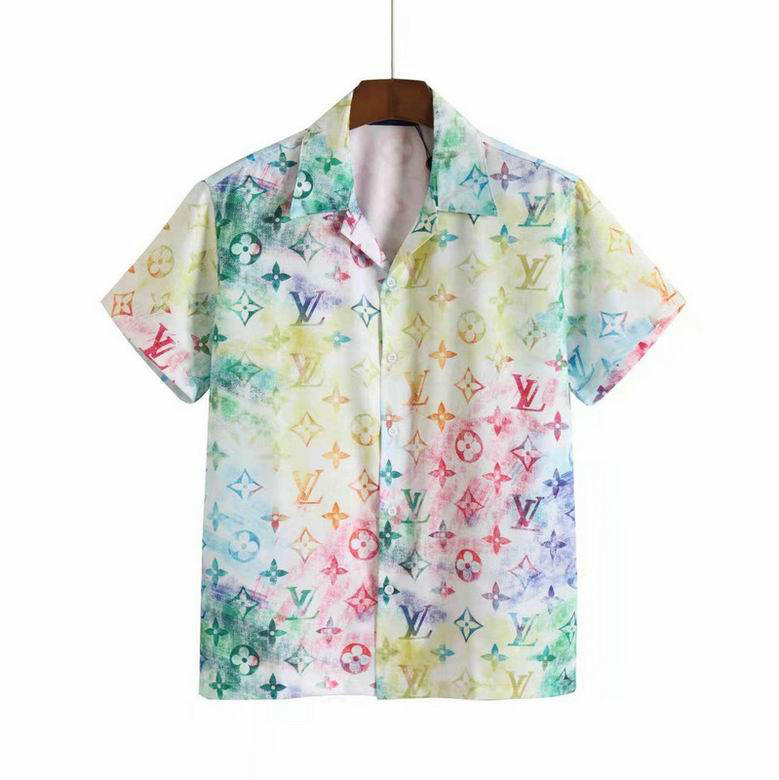 Wholesale Cheap Lv Short Sleeve Shirts for Sale