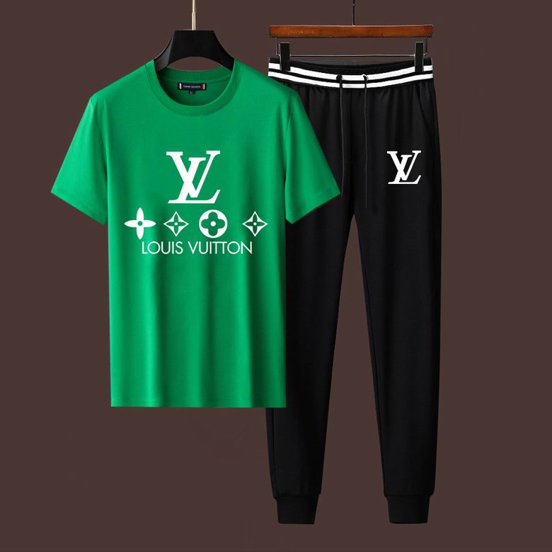 Wholesale Cheap LV Short Sleeve Designer Tracksuit for Sale