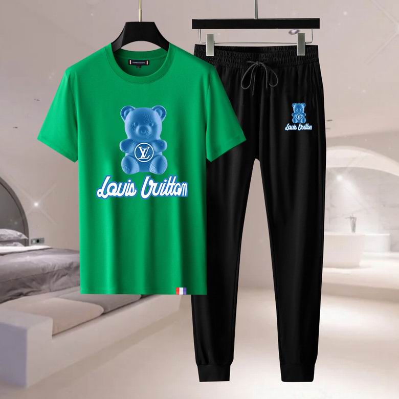 Wholesale Cheap LV Short Sleeve Designer Tracksuit for Sale