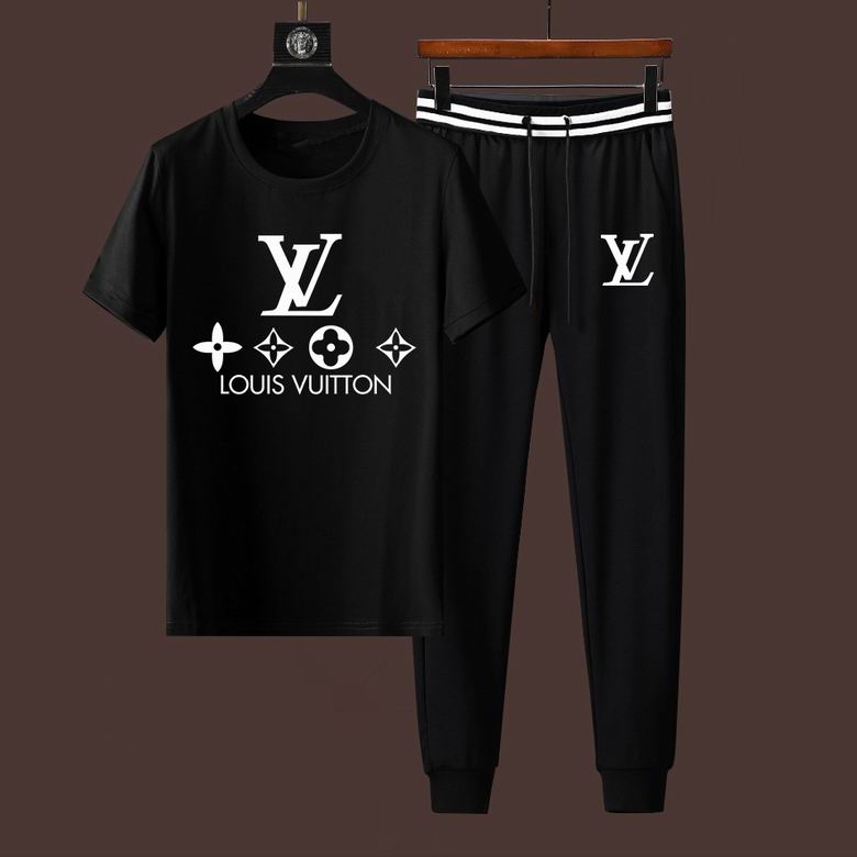 Wholesale Cheap LV Short Sleeve Designer Tracksuit for Sale
