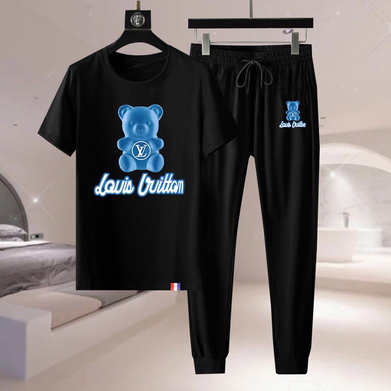 Wholesale Cheap LV Short Sleeve Designer Tracksuit for Sale