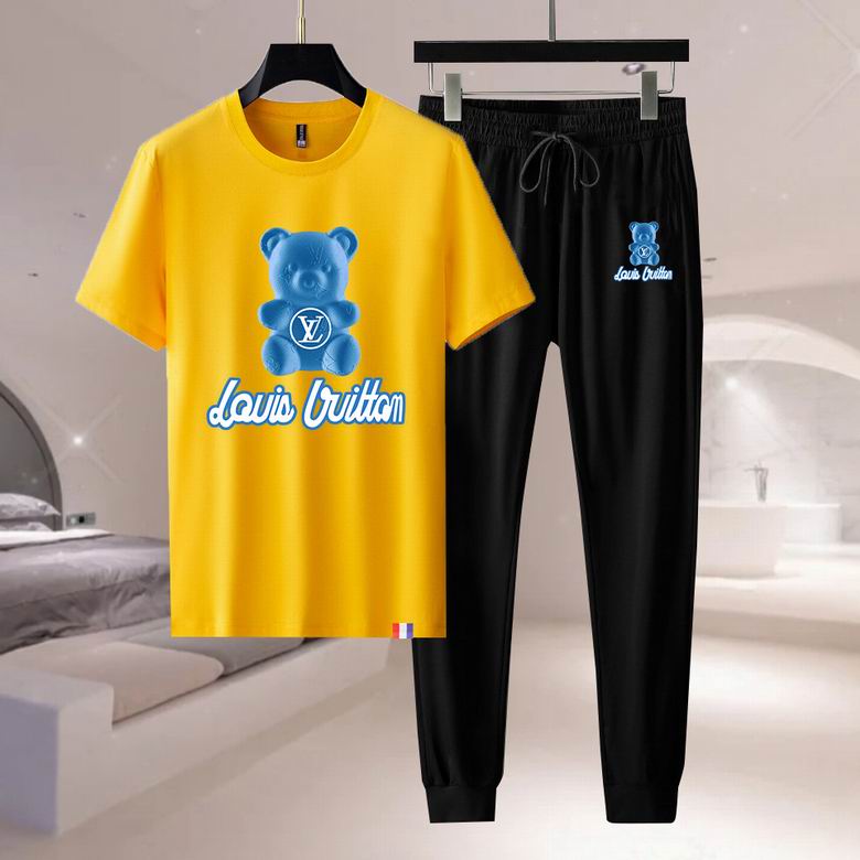 Wholesale Cheap LV Short Sleeve Designer Tracksuit for Sale