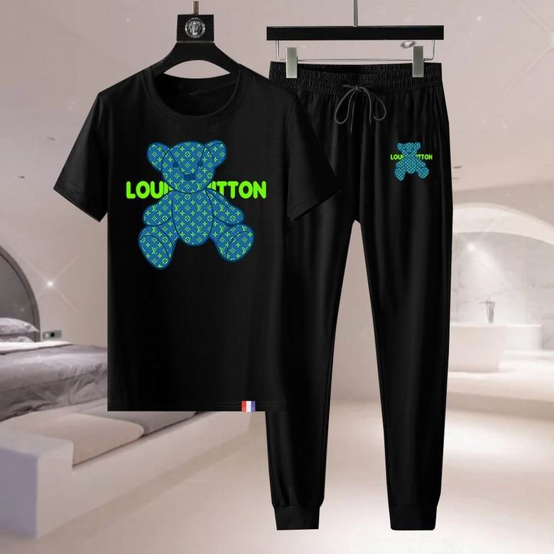 Wholesale Cheap Lv men Short Sleeve Tracksuits for Sale