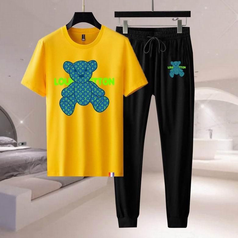 Wholesale Cheap Lv men Short Sleeve Tracksuits for Sale