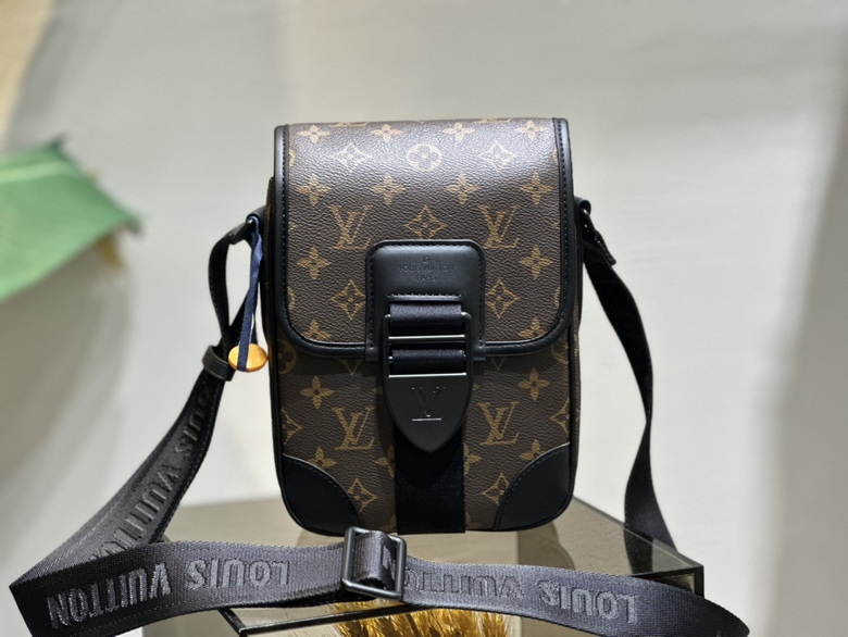 Wholesale Cheap LOUIS VUITTON Archy Messenger PM Monogram Macassar Canvas bags M46442