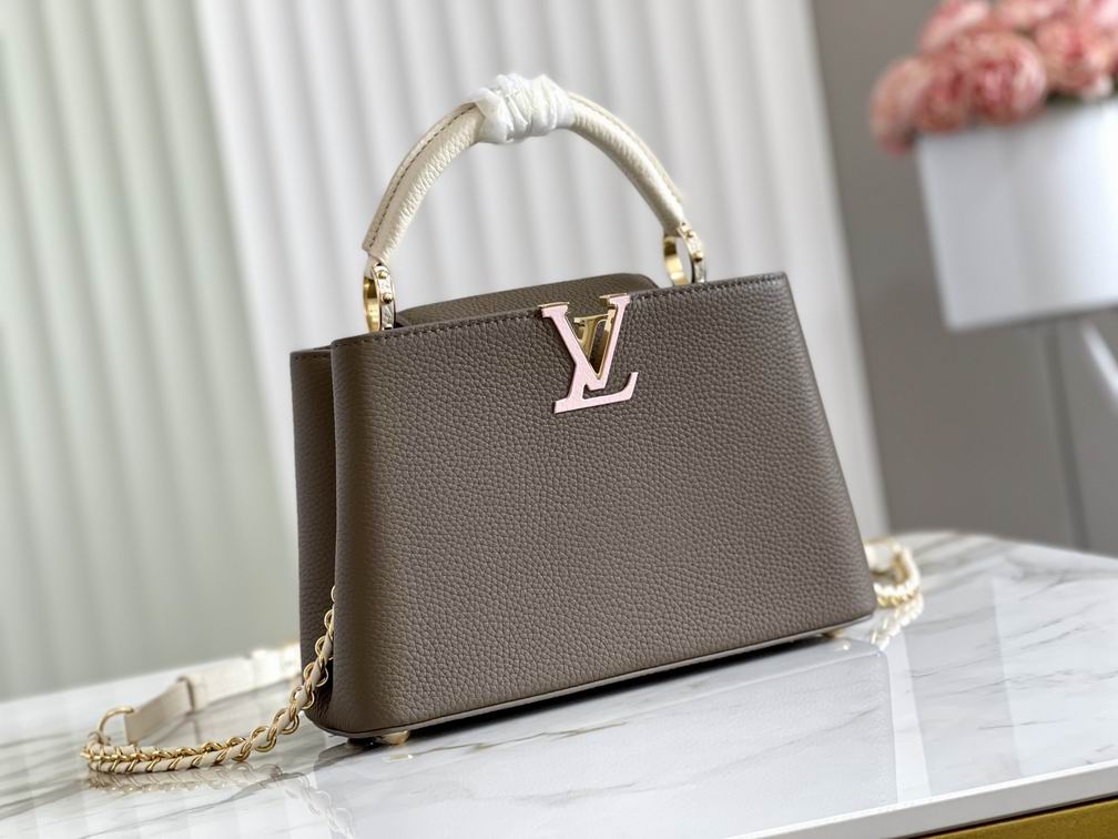 Wholesale Cheap Louis Vuitton Capucines Women Leather Tote Shoulder bags for Sale
