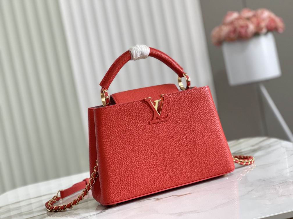 Wholesale Cheap Louis Vuitton Capucines Women Leather Tote Shoulder bags for Sale