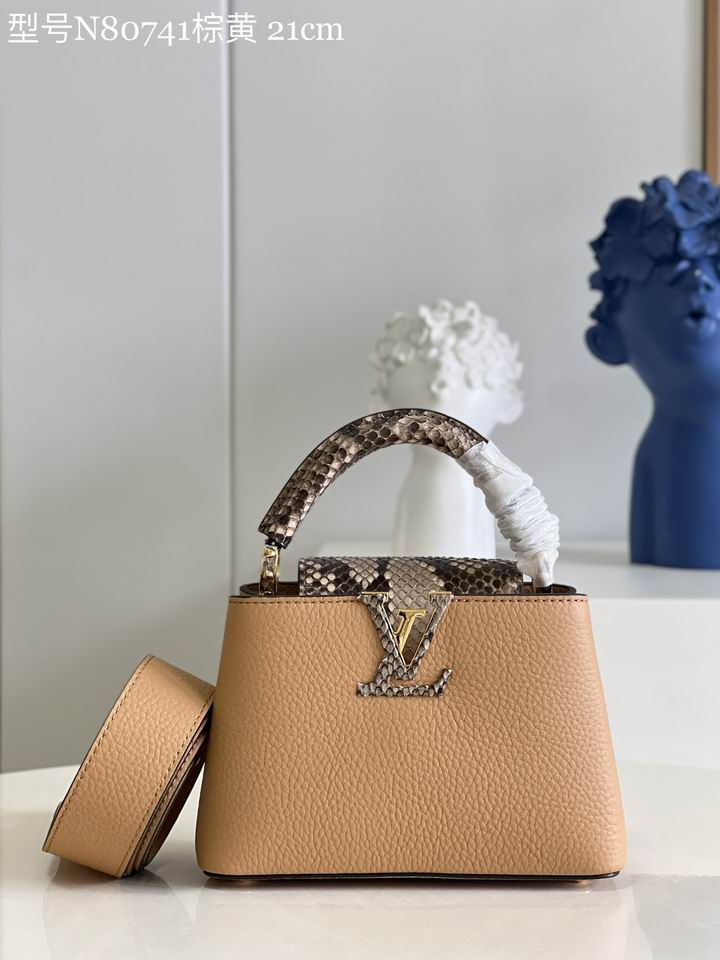 Wholesale Cheap Louis Vuitton Capucines WOMEN Leather Tote bags for Sale