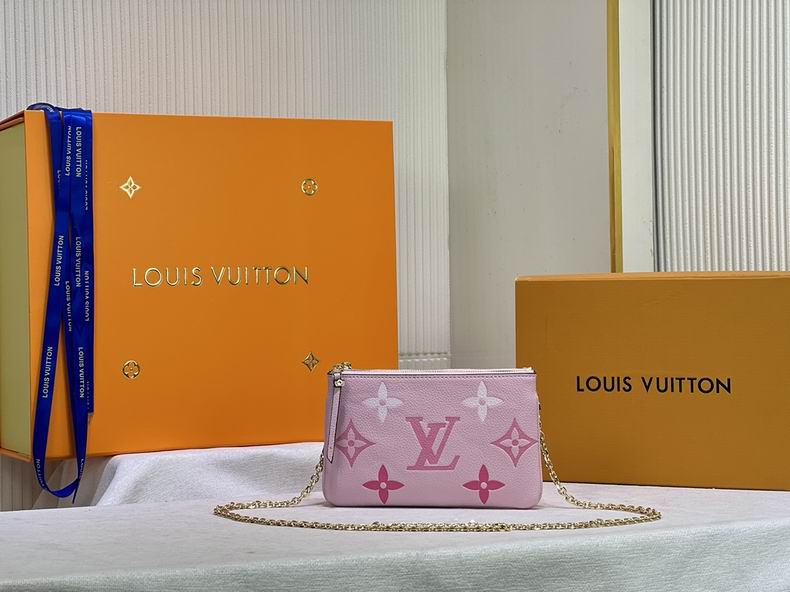 Wholesale Cheap Louis Vuitton Double Zip Pochette Monogram Canvas shoulder bag for Sale