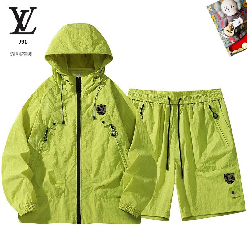 Wholesale High-quality LV Fashion Replica Hooded Jackets set for sale