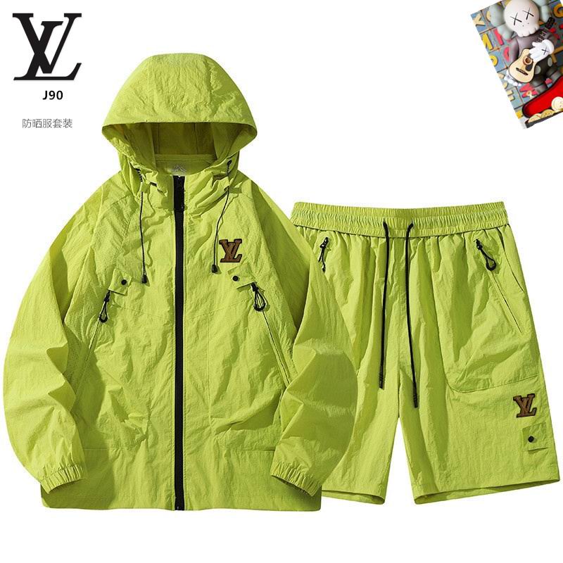 Wholesale High-quality LV Fashion Replica Hooded Jackets set for sale
