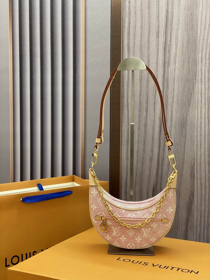 Louis Vuitton Monogram Denim Loop Bag M81166 Pink
