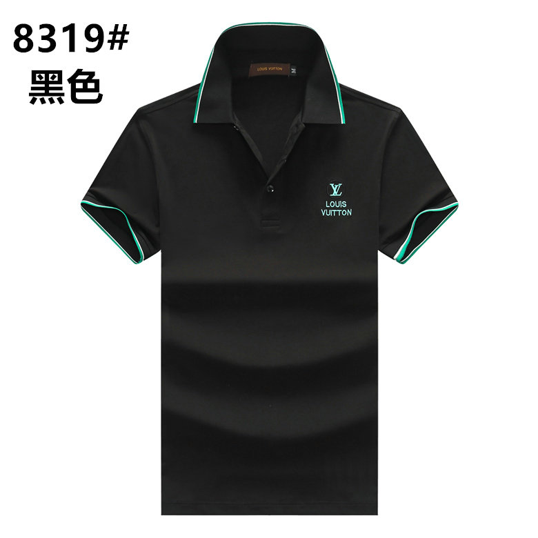 Wholesale Cheap Lv Short Sleeve Lapel T Shirts for Sale