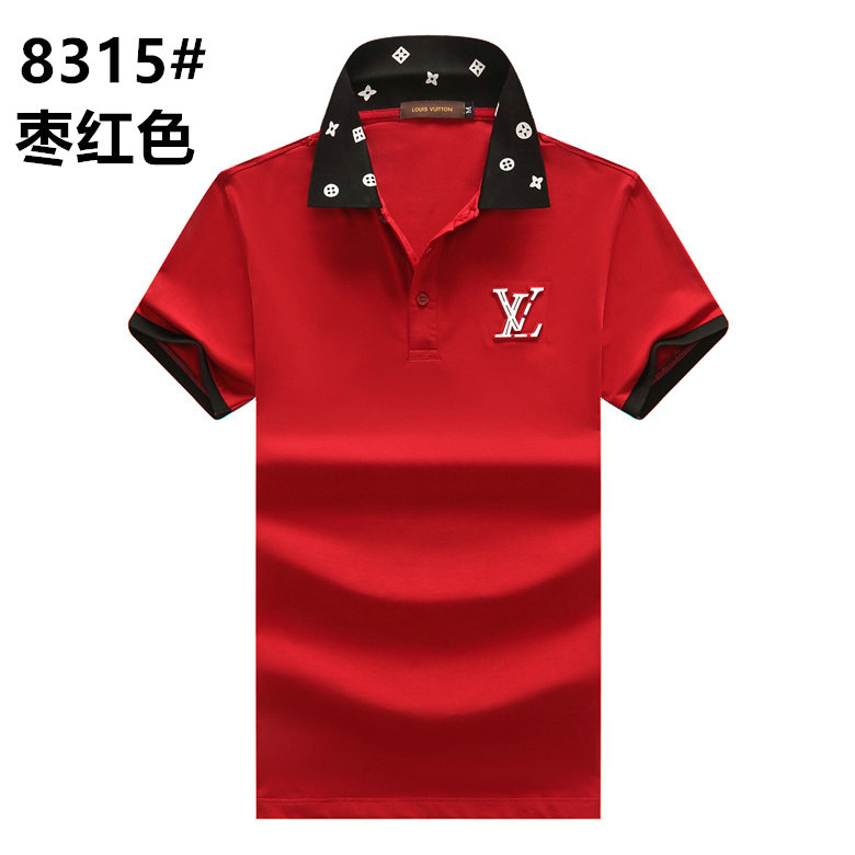 Wholesale Cheap Lv Short Sleeve Lapel T Shirts for Sale