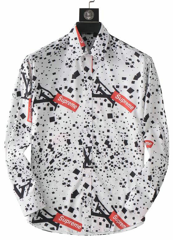 Wholesale Cheap Lv Long Sleeve Designer Shirts for Sale