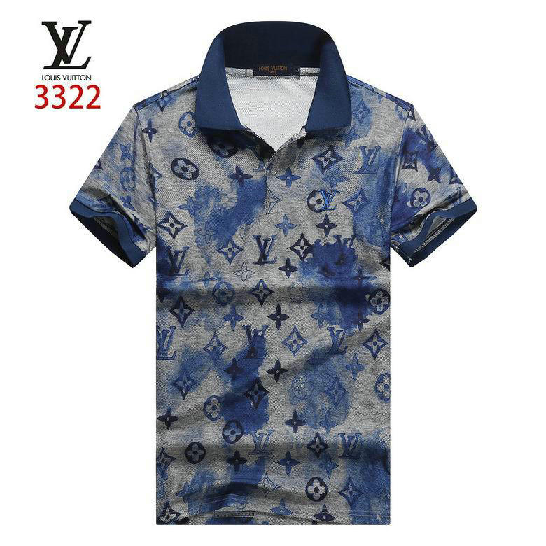 Wholesale Cheap LV Short Sleeve Lapel T Shirts for Sale