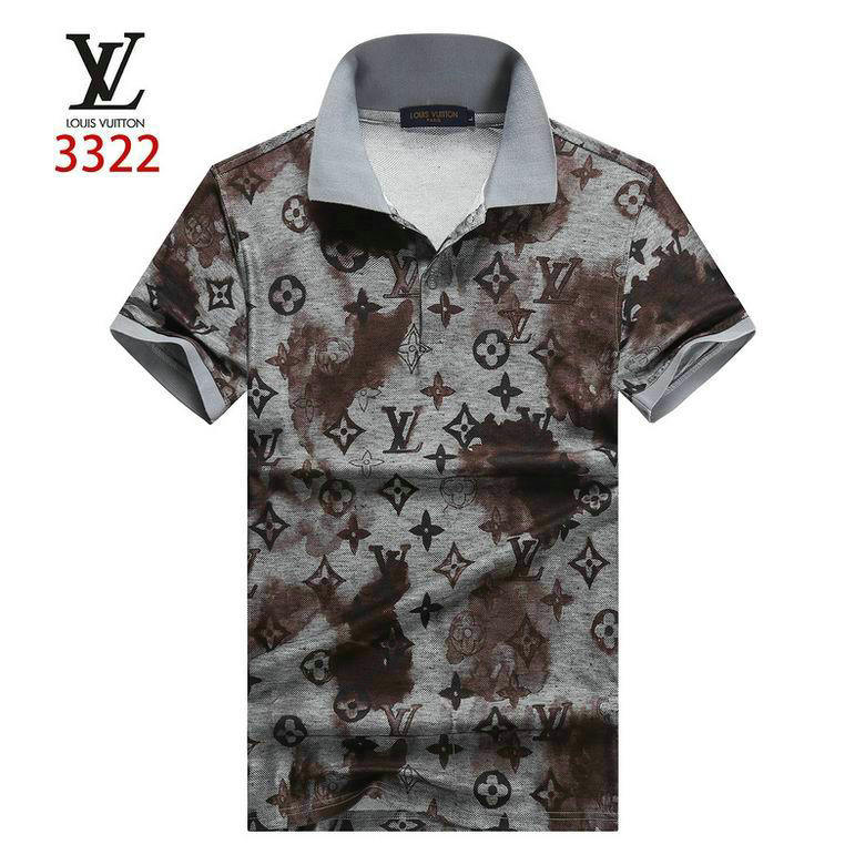 Wholesale Cheap LV Short Sleeve Lapel T Shirts for Sale