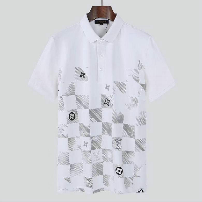 Wholesale Cheap Louis Vuitton Short Sleeve Lapel T Shirts for Sale