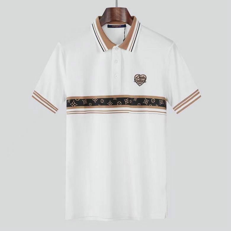 Wholesale Cheap Louis Vuitton Short Sleeve Lapel T Shirts for Sale