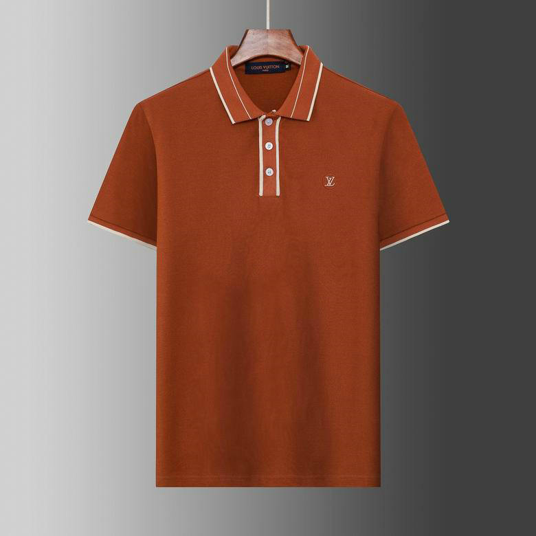 Wholesale Cheap Replica Louis Vuitton Short Sleeve Lapel T Shirts for Sale