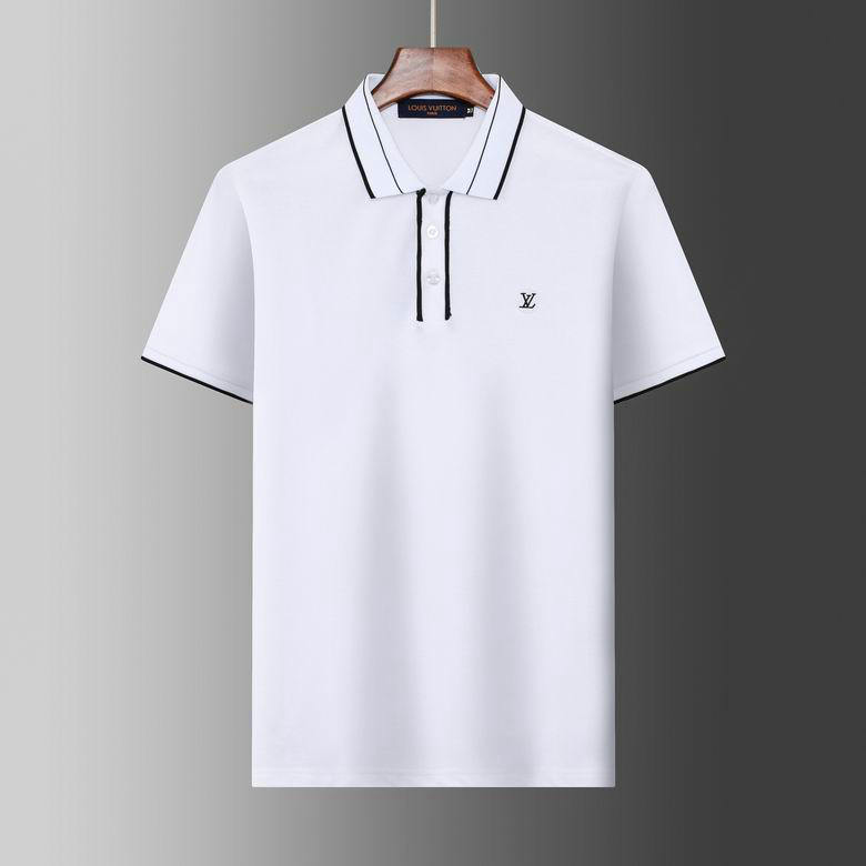 Wholesale Cheap Replica Louis Vuitton Short Sleeve Lapel T Shirts for Sale