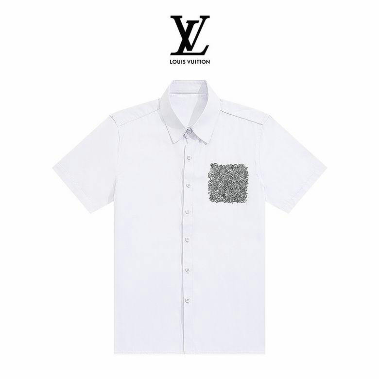 Wholesale Cheap Lv Short Sleeve Shirts for Sale