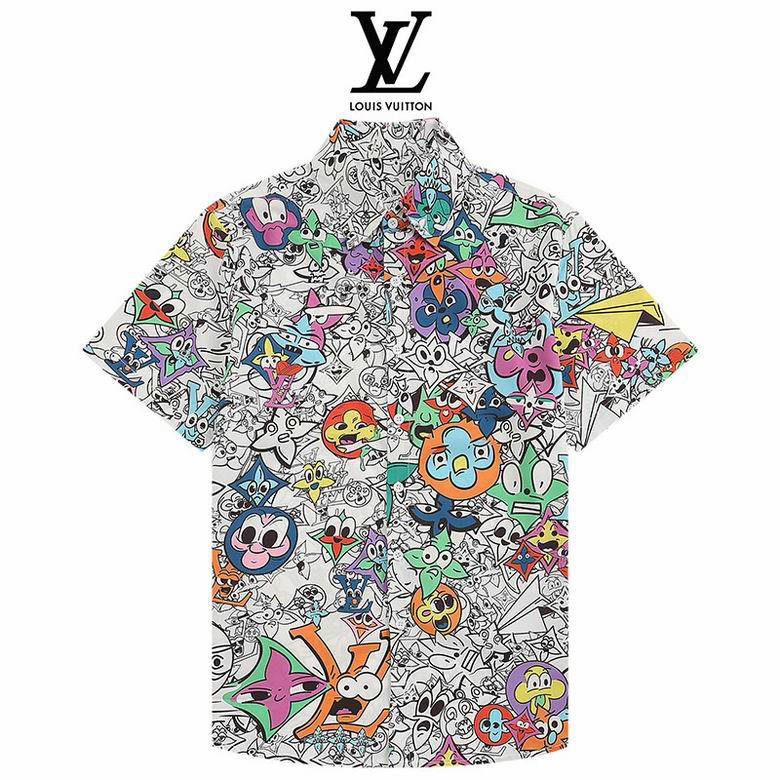 Wholesale Cheap Lv Short Sleeve Shirts for Sale